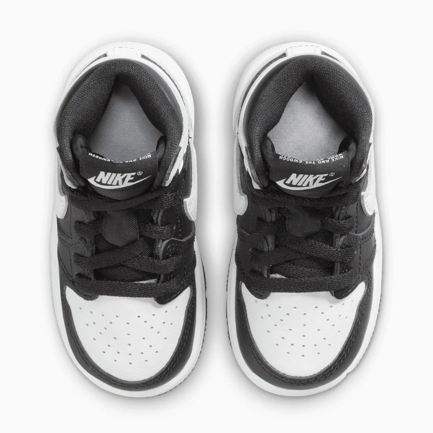 Kid's Air Jordan 1 Retro High OG "Black White" Toddlers