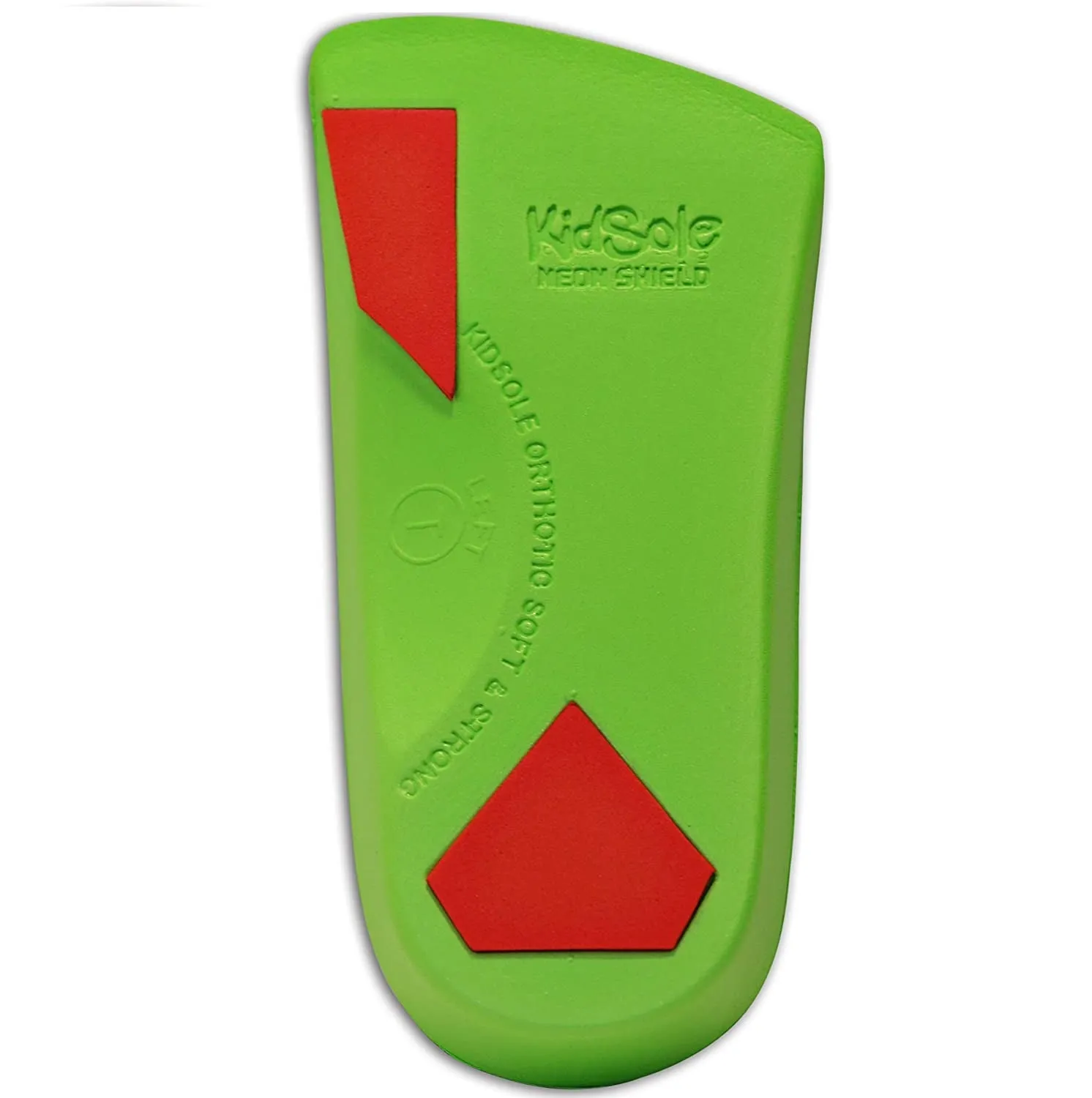 KidSole 3/4 Length Neon Shield Arch Support Insole for kids with foot pronation