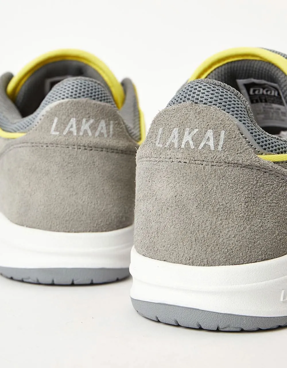 Lakai Telford Low Skate Shoes - Grey/Reflective Suede
