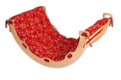 Large Montessori Climbing Arch/Rocker with Pillow Set