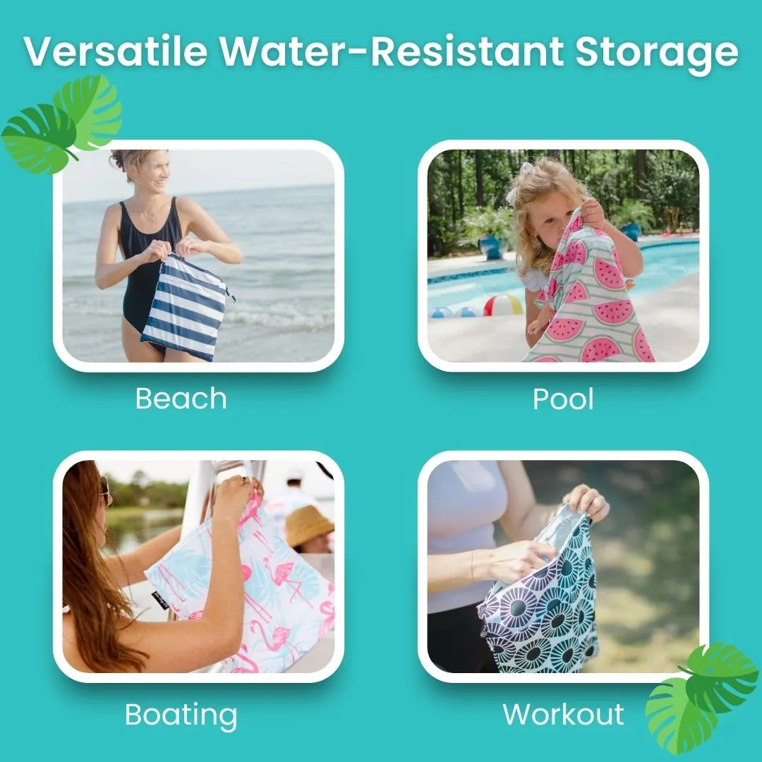 Large Wet Bag (Tropical Green)