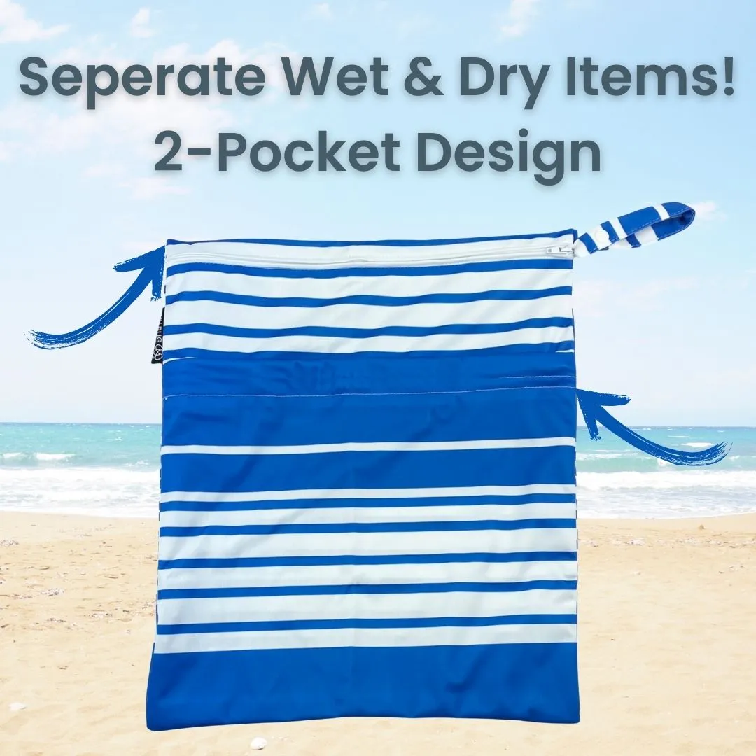 Large Wet Bag (Tropical Green)