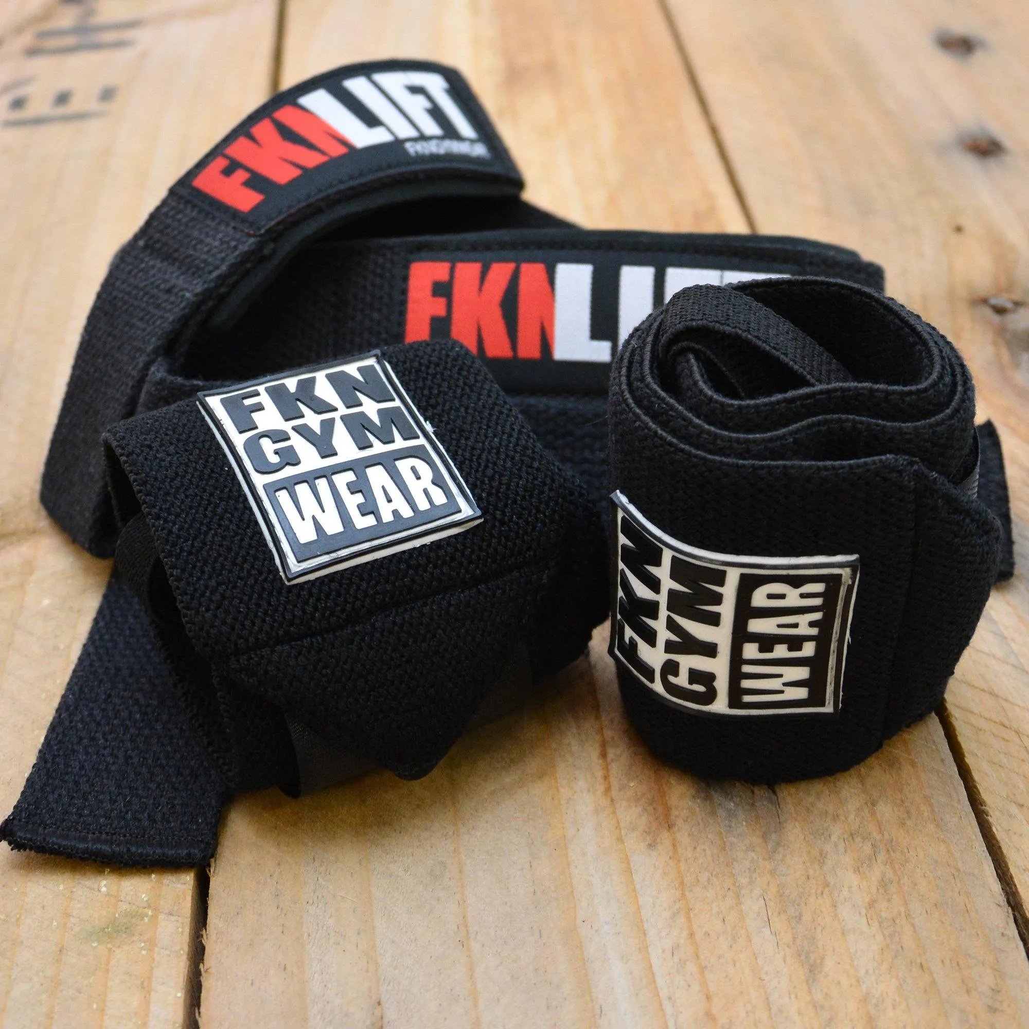 Lifting Straps & Wrist Wraps Pack | Black