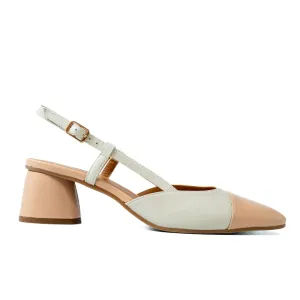 LODI LOVE ROL4343 Nude & Cream Slingback Pumps