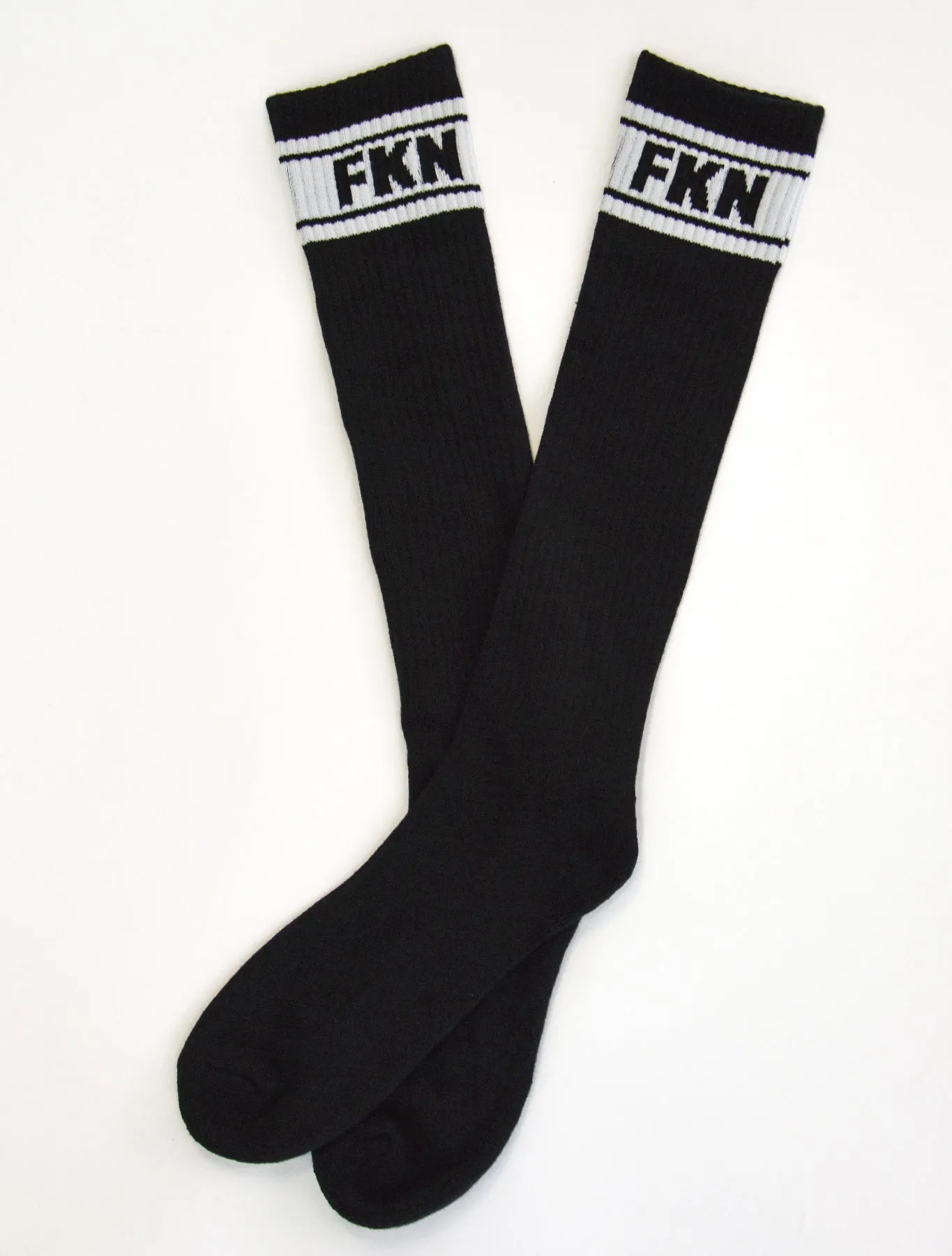 Long Knee High Gym Socks | Black