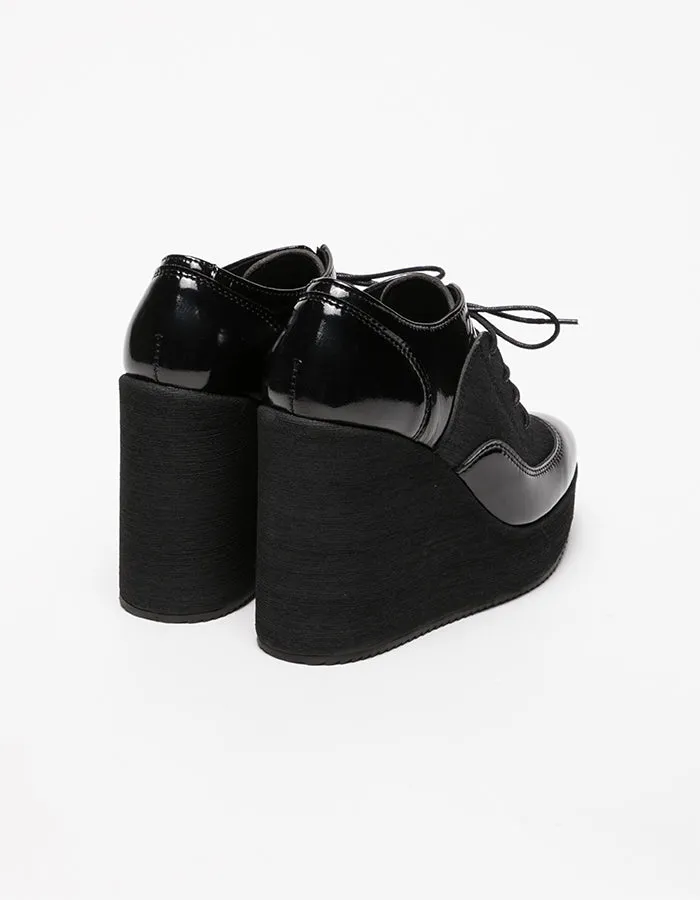 Magrite Black Varnish & Asphalt Shoes