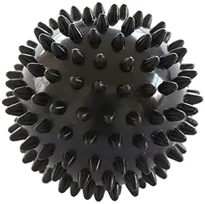 Massage Ball - Spiky for Deep Tissue Back Massage | Foot Massager | Plantar Fasciitis & All Over Body Deep Tissue Muscle Therapy - Your Compact Muscle Roller | Diameter: 8 cm (Black)