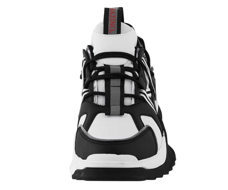 Mazino Storm Chunky Sneakers Men’s Vegan Black Red