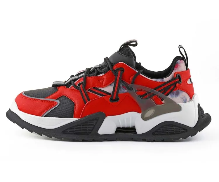 Mazino Storm Chunky Sneakers Men’s Vegan Black Red
