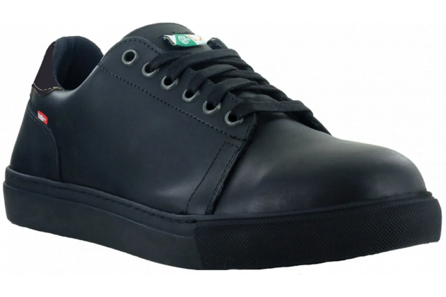 Mellow Walk Mens Owen EH PR Black Leather Skate Inspired Work Shoes 10.5 2E