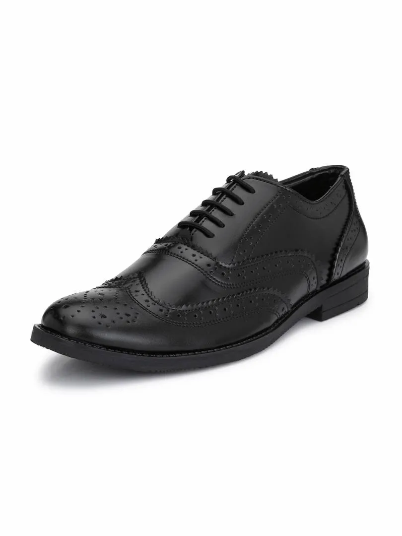 Men's Black Oxford Wingtip Brogue