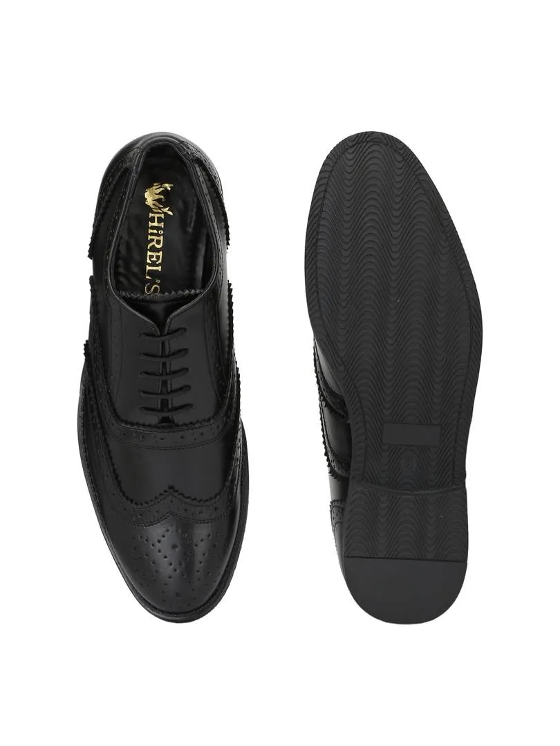 Men's Black Oxford Wingtip Brogue