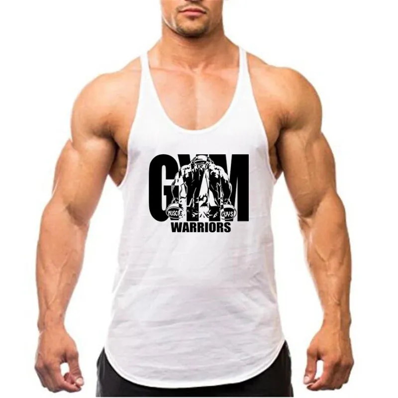 Men's Bodybuilding Tank - Cotton Sleeveless Gym Shirt