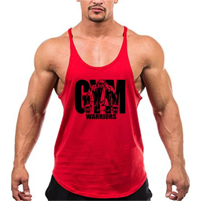 Men's Bodybuilding Tank - Cotton Sleeveless Gym Shirt