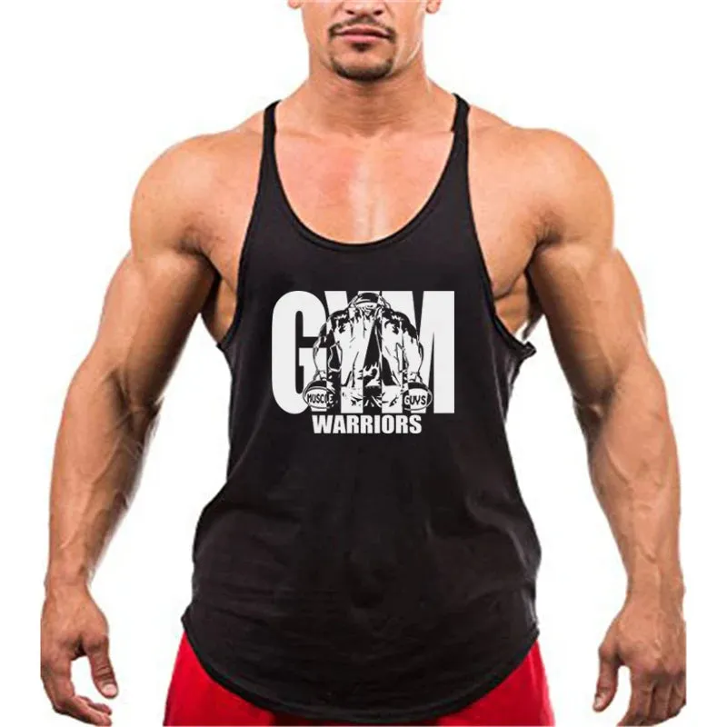 Men's Bodybuilding Tank - Cotton Sleeveless Gym Shirt