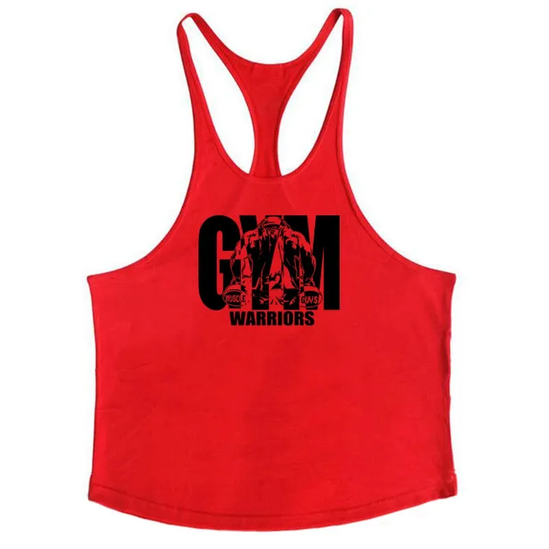 Men's Bodybuilding Tank - Cotton Sleeveless Gym Shirt