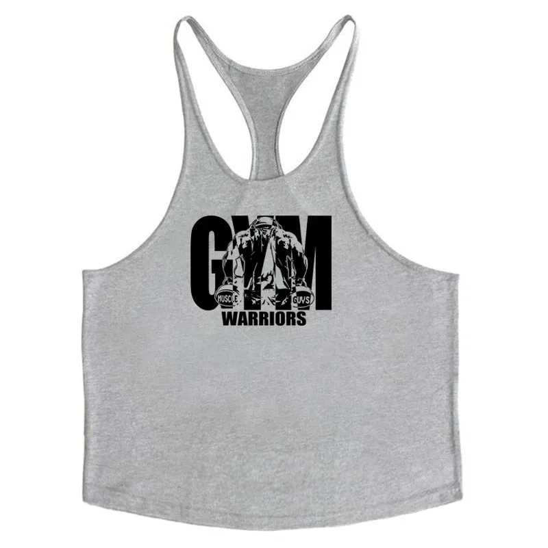 Men's Bodybuilding Tank - Cotton Sleeveless Gym Shirt