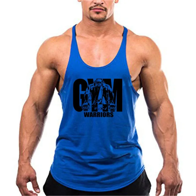 Men's Bodybuilding Tank - Cotton Sleeveless Gym Shirt