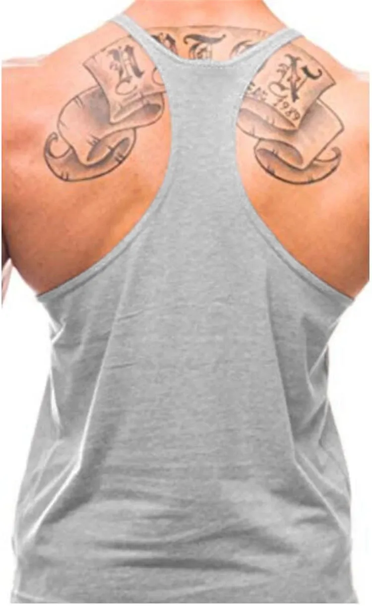 Men's Bodybuilding Tank - Cotton Sleeveless Gym Shirt