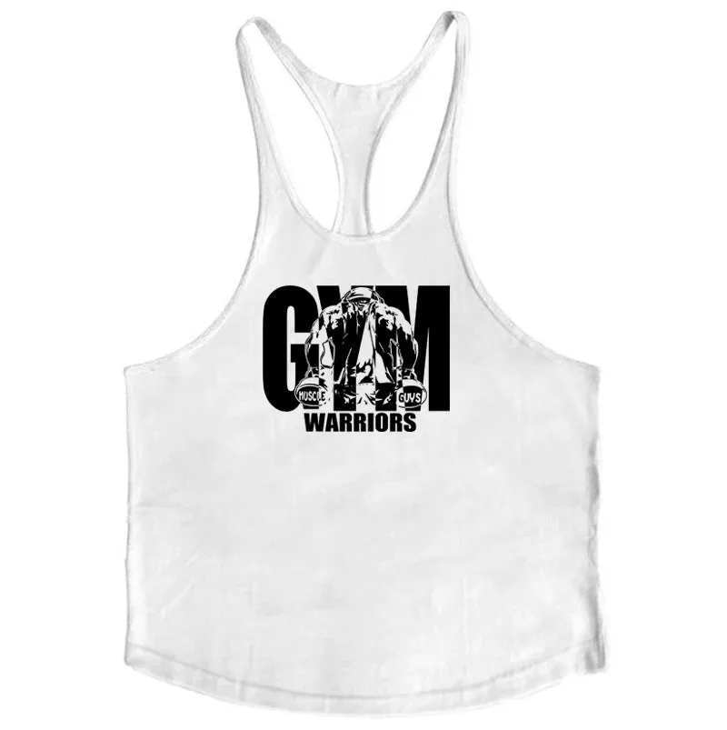 Men's Bodybuilding Tank - Cotton Sleeveless Gym Shirt