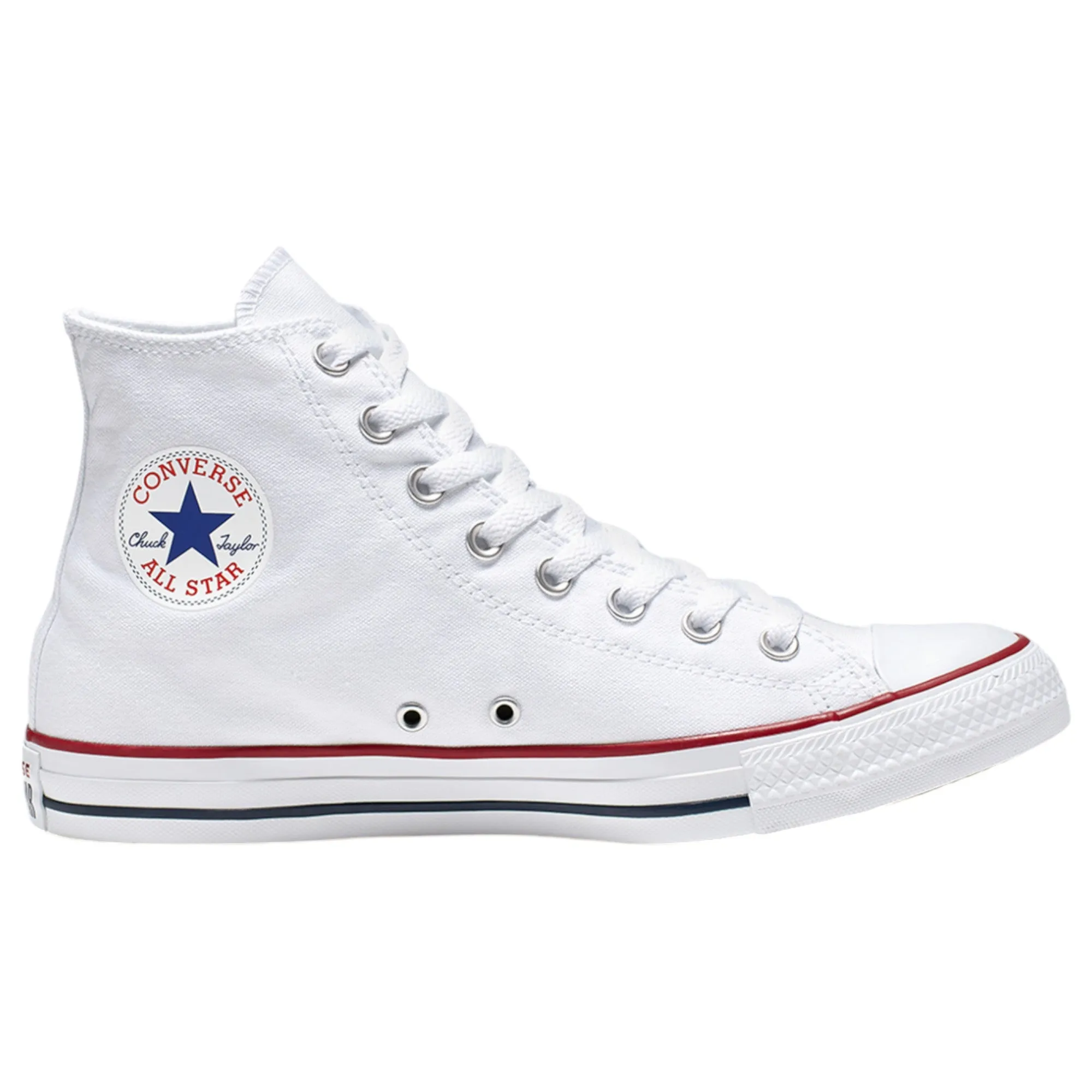 Mens Converse Chuck Taylor All Star Optical White Hi Top Lace Up Casual Shoe