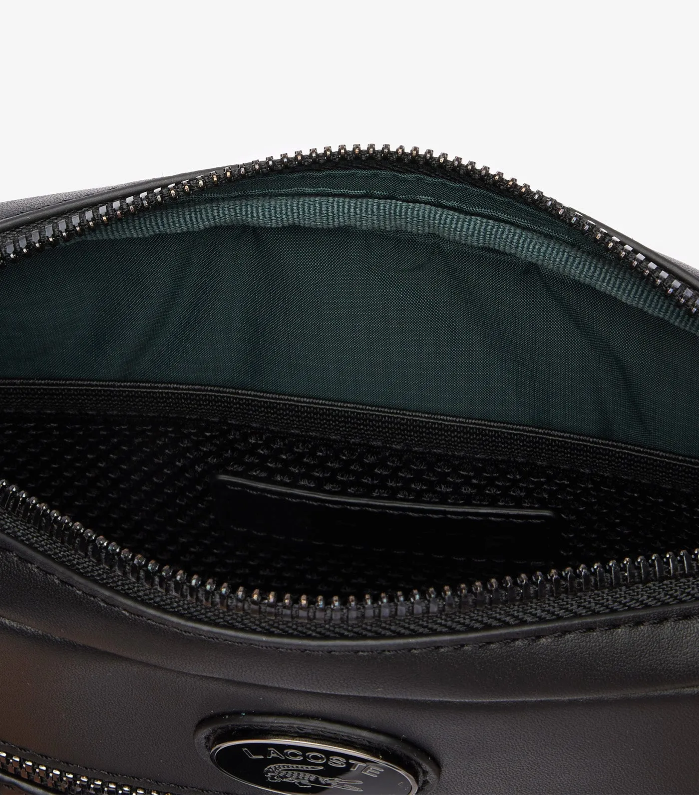 Men's Nomogramme Leather Print Shoulder Bag Noir