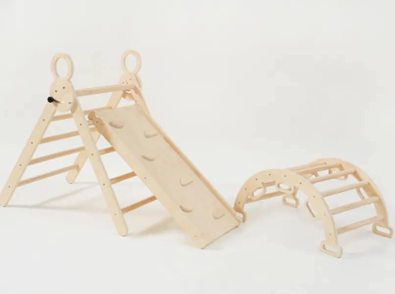 MESSI 3-in-1 Wooden Gym Set