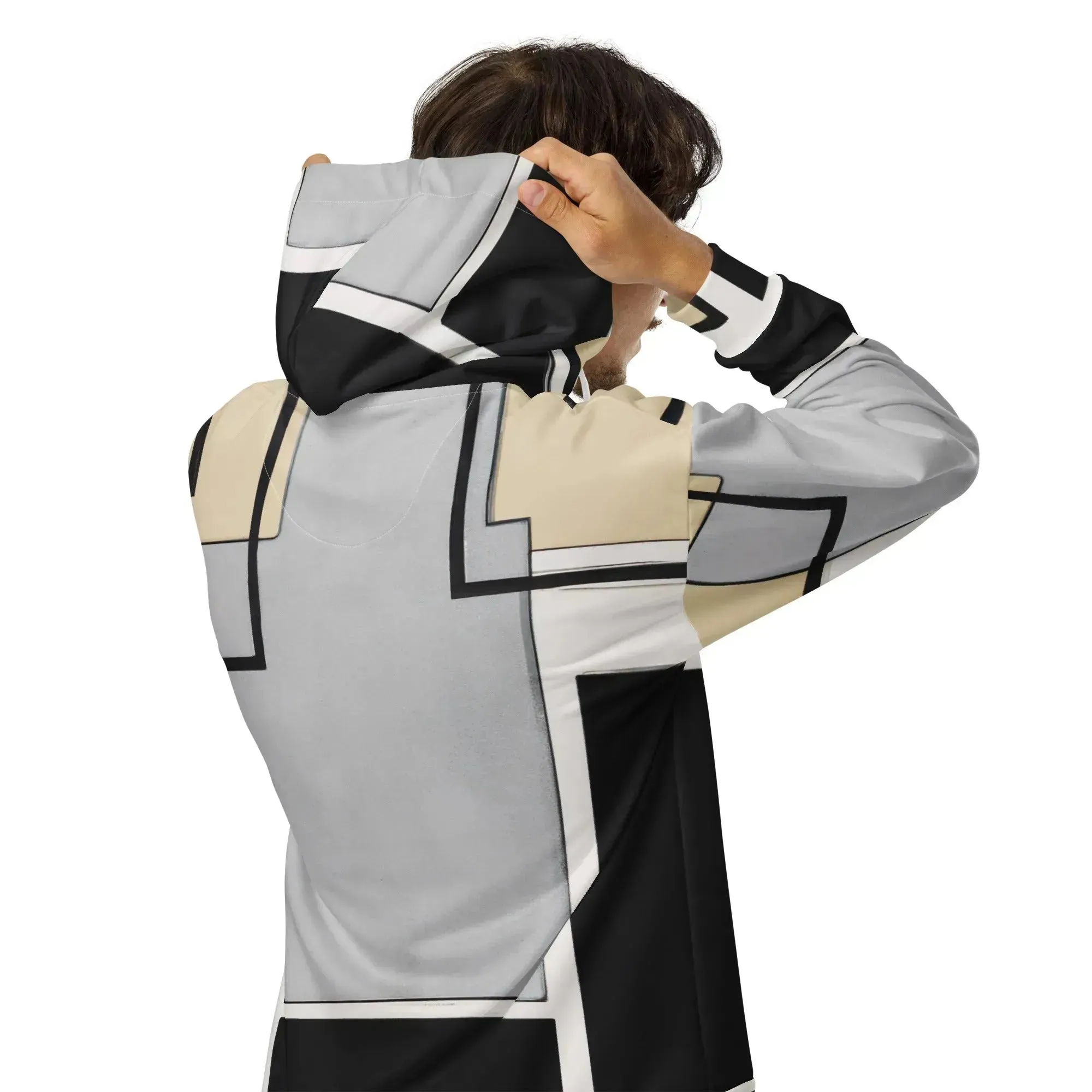 Modern Abstract Full Zip Hoodie