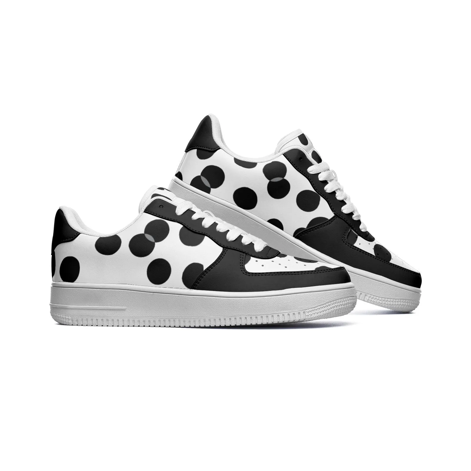 Molecular Dipole Unisex Low Top Leather Sneakers
