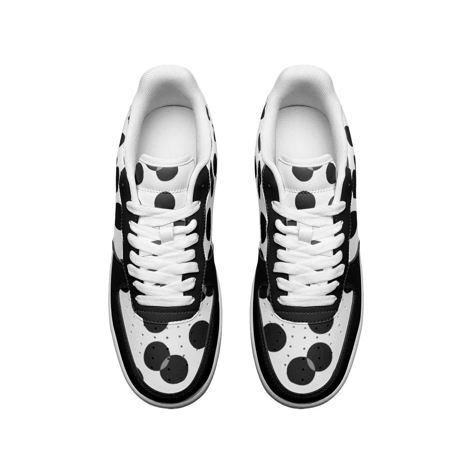 Molecular Dipole Unisex Low Top Leather Sneakers