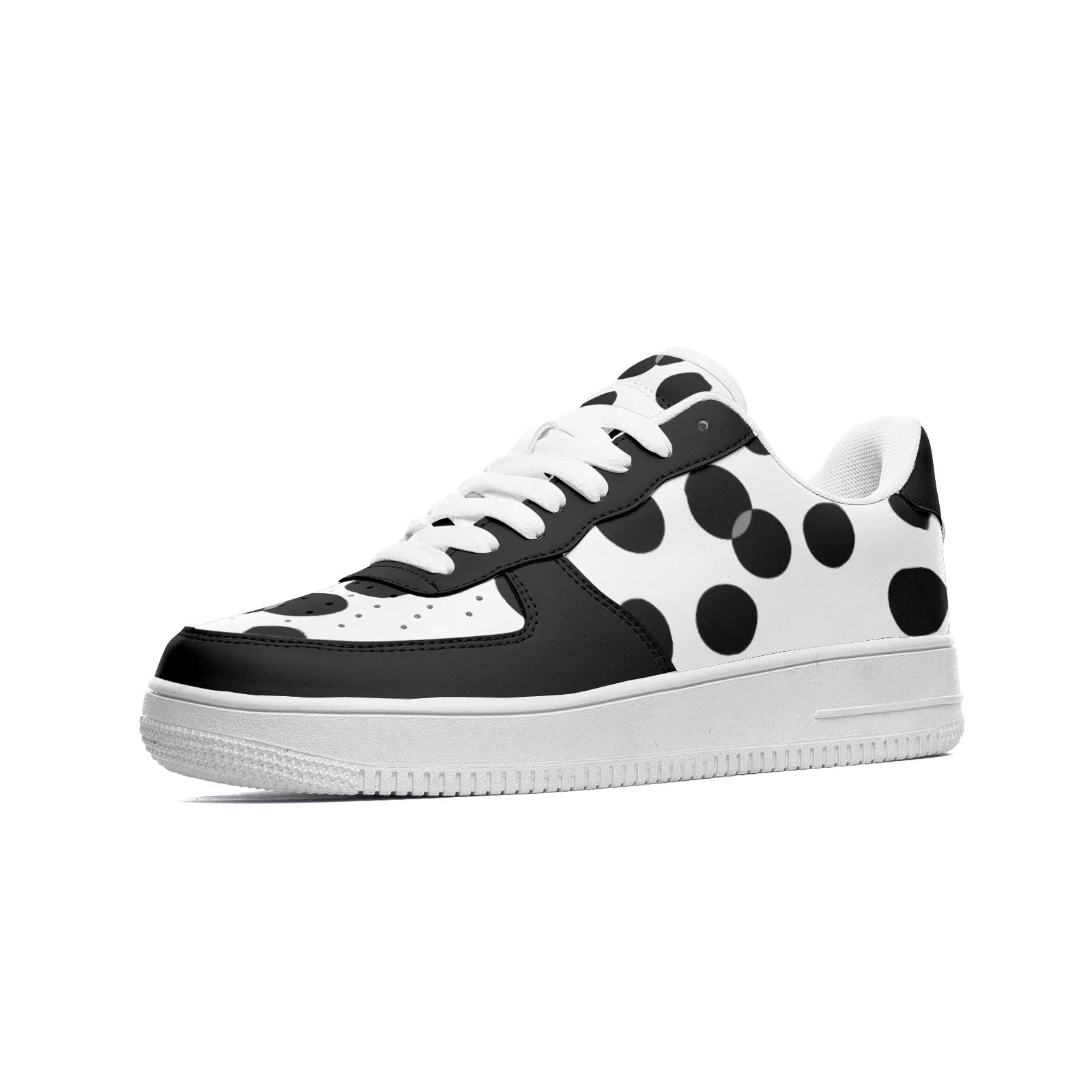 Molecular Dipole Unisex Low Top Leather Sneakers