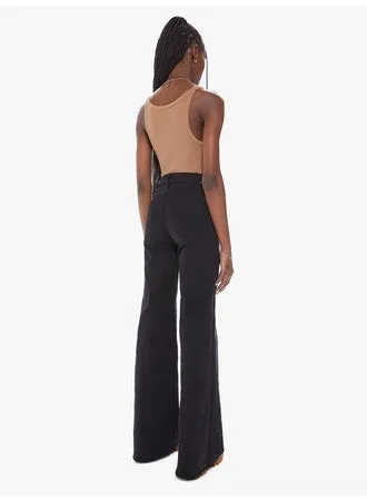 Mother - The Hustler Roller Heel in Pitch