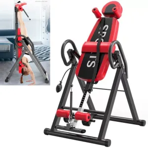 Multi-function Household Heightening Inverted Crane Machine Sports Equipment (Black Red)
