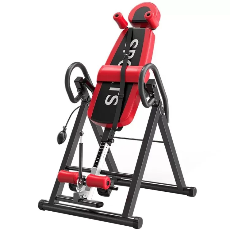 Multi-function Household Heightening Inverted Crane Machine Sports Equipment (Black Red)