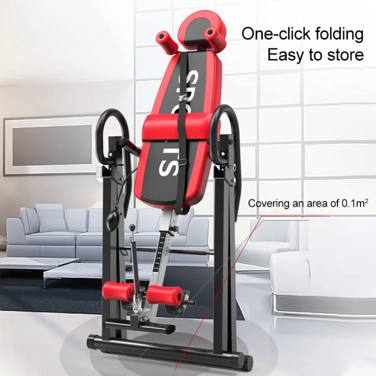 Multi-function Household Heightening Inverted Crane Machine Sports Equipment (Black Red)