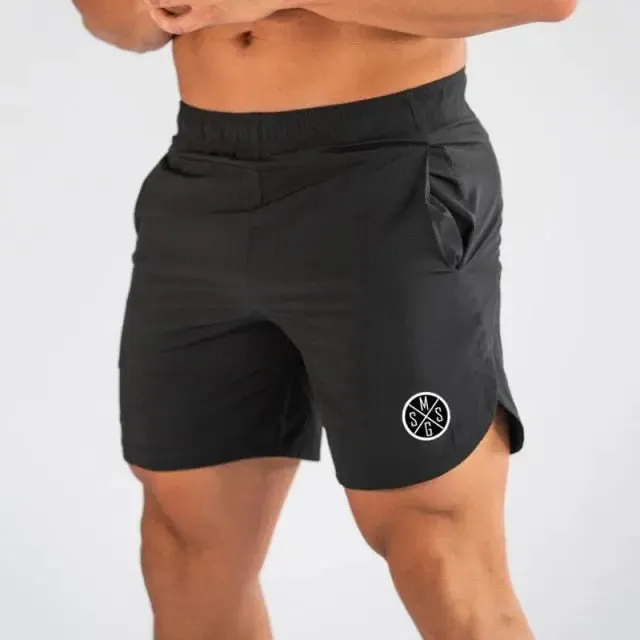 Muscleguys Men's Board Shorts Sexy Beach Bermuda Wear Sea Short Men Gym Shorts quick dry Joggers Sweatpants Fitness Shorts
