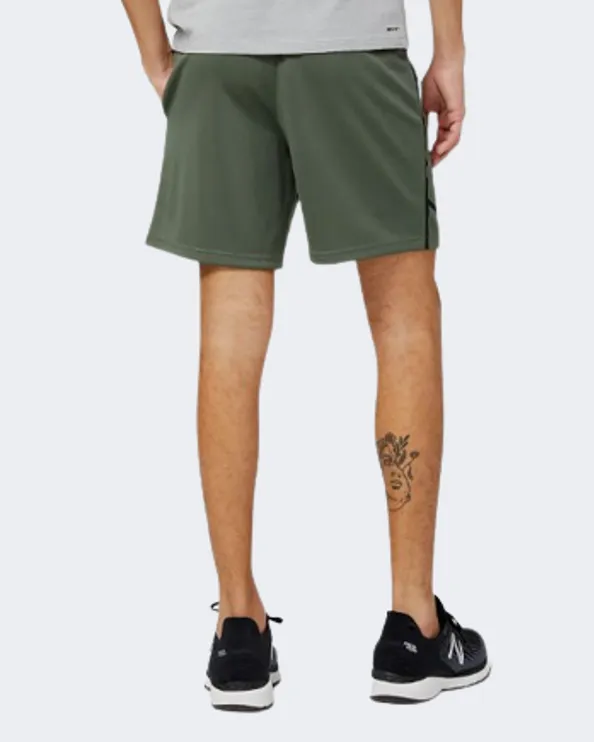New Balance Tenacity Knit Men Training Short Olive Green Ms23127-Don
