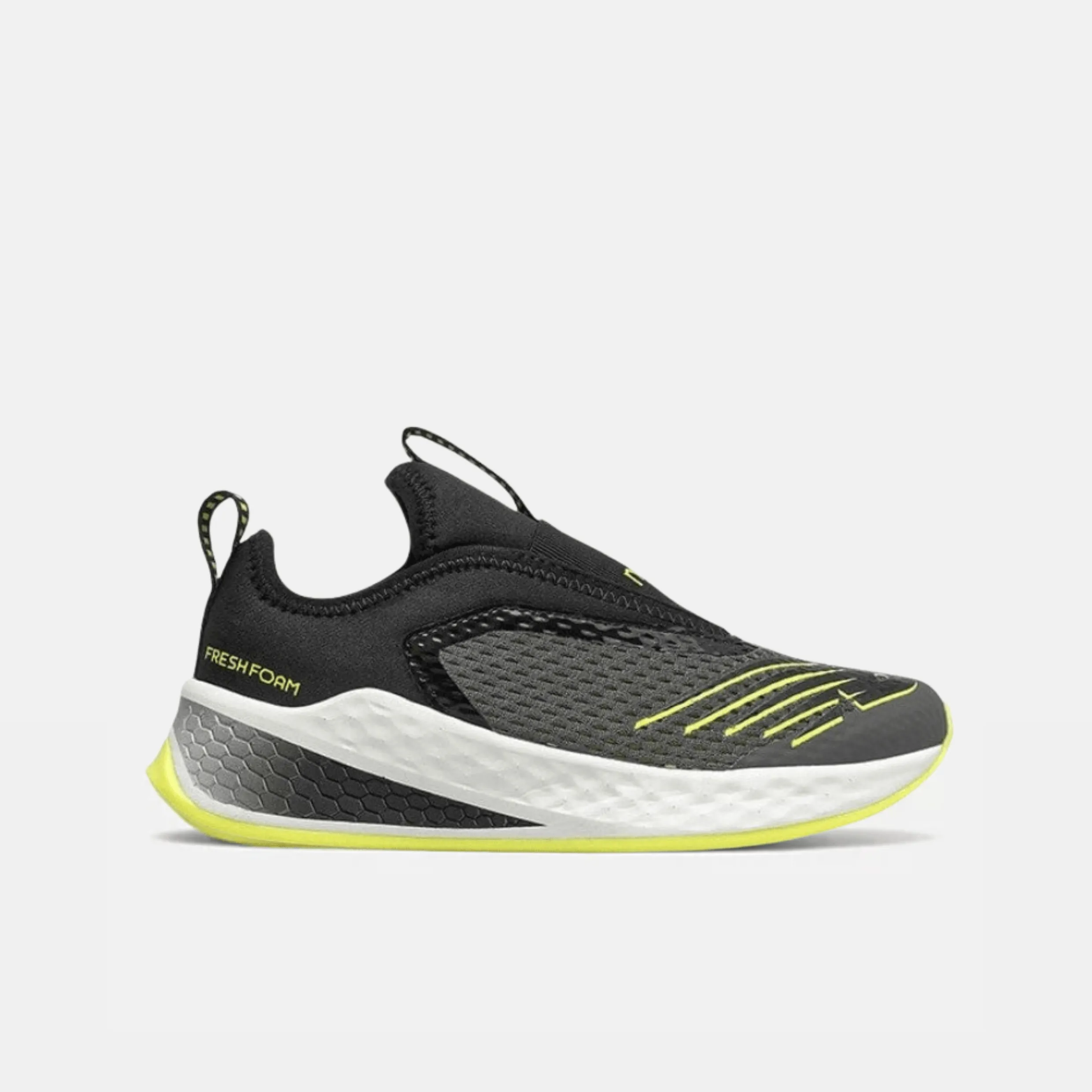 New Balance YTFSTGY2 slip-on - Grey/black/lime green