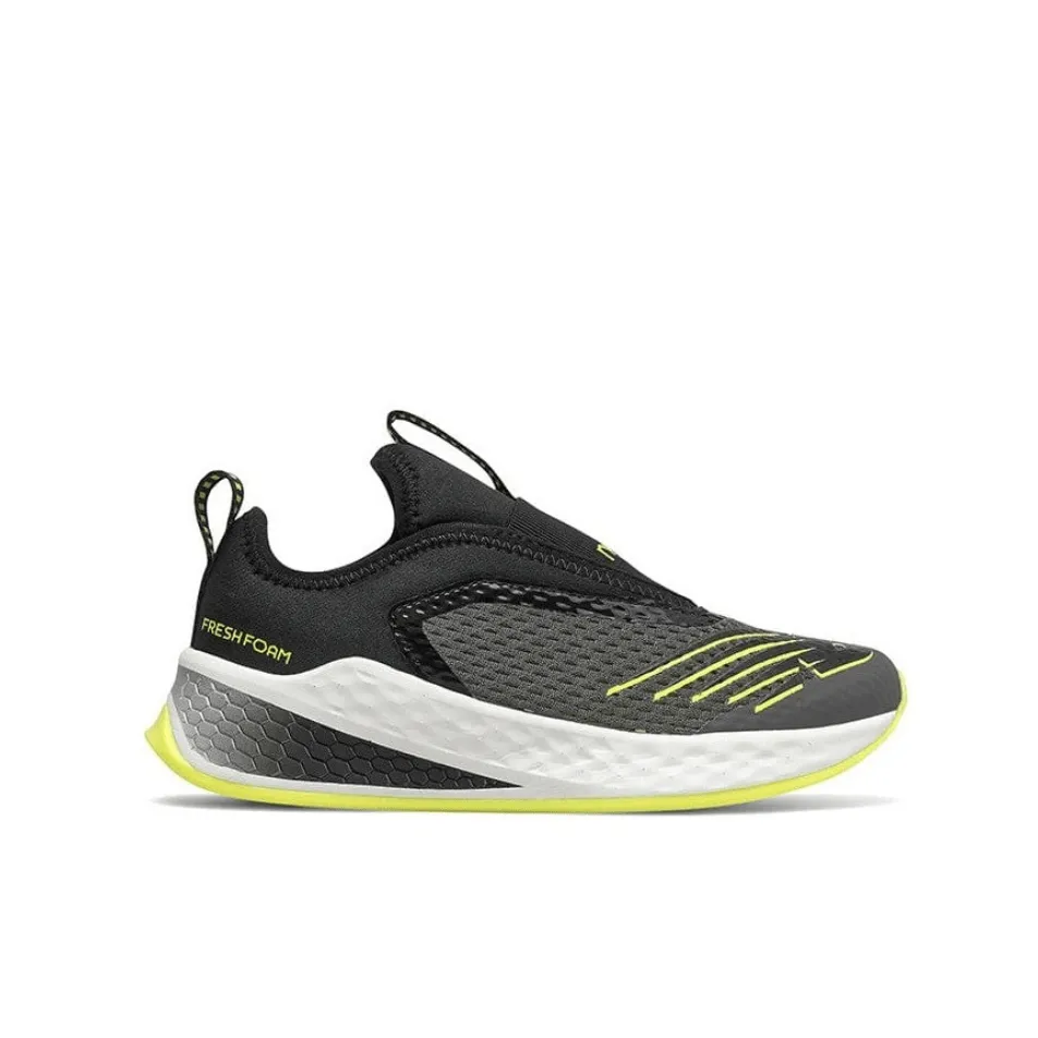 New Balance YTFSTGY2 slip-on - Grey/black/lime green