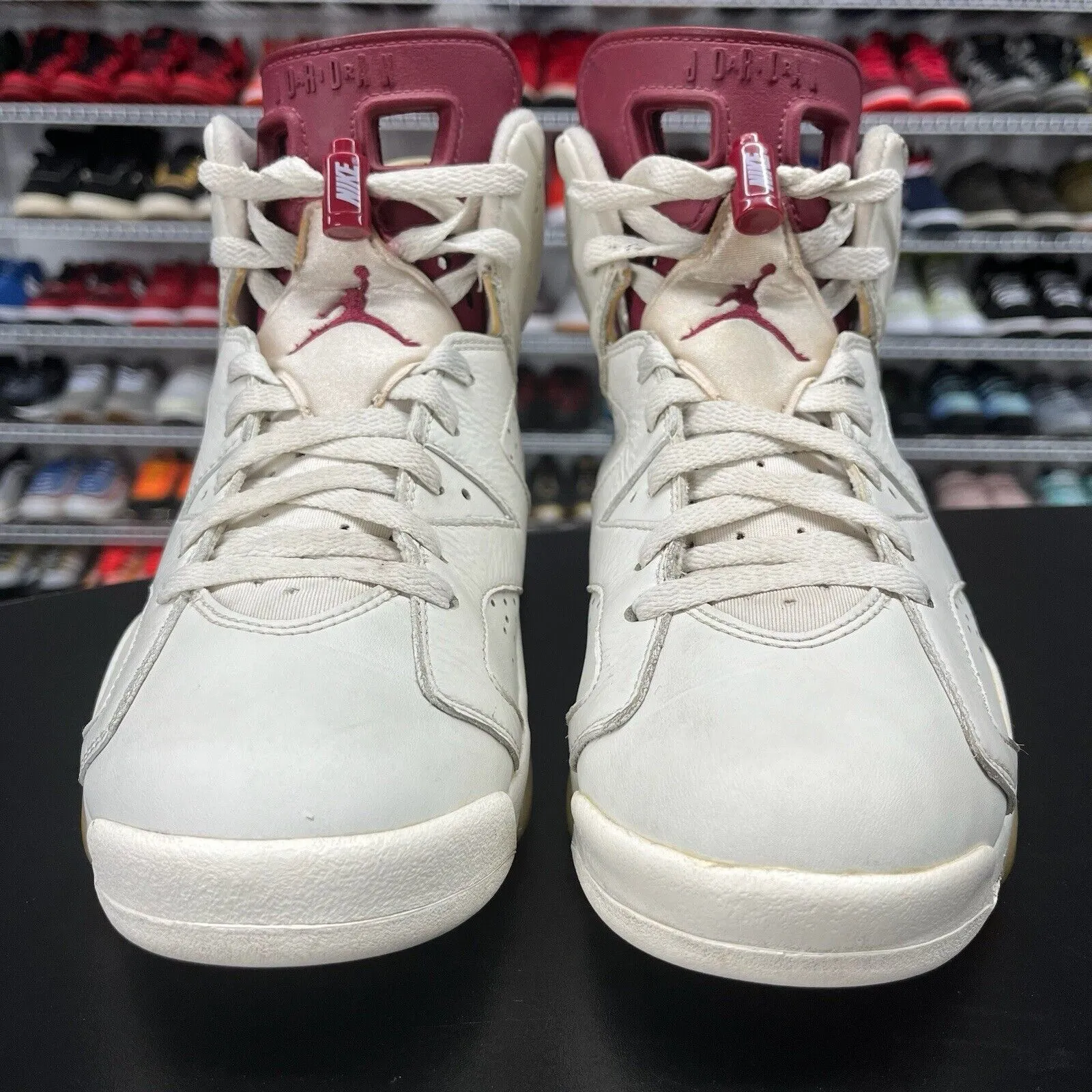 Nike Air Jordan 6 Retro Maroon 384664-116 Men's Size 8.5