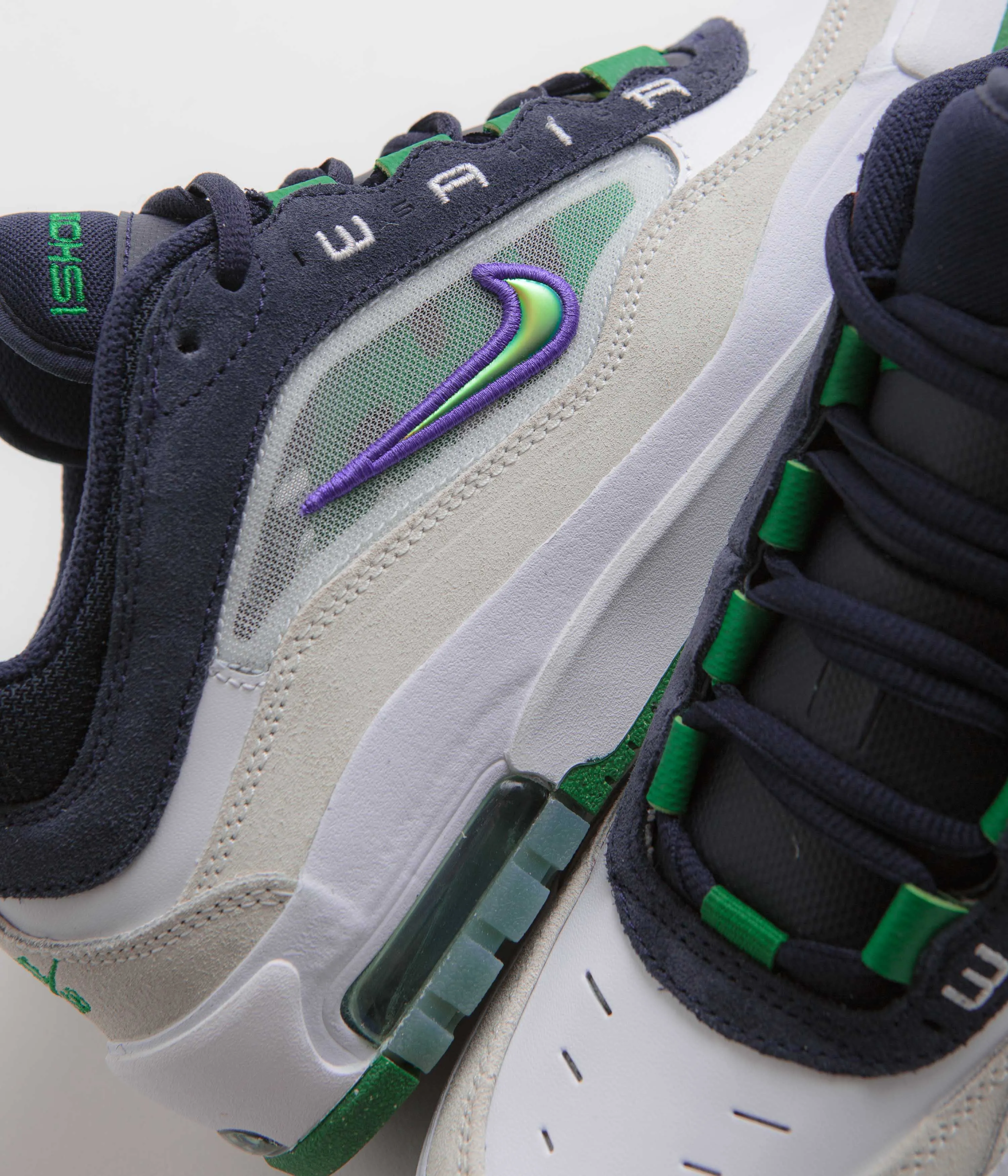 Nike SB Air Max Ishod Shoes - White / Persian Violet - Obsidian - Pine Green