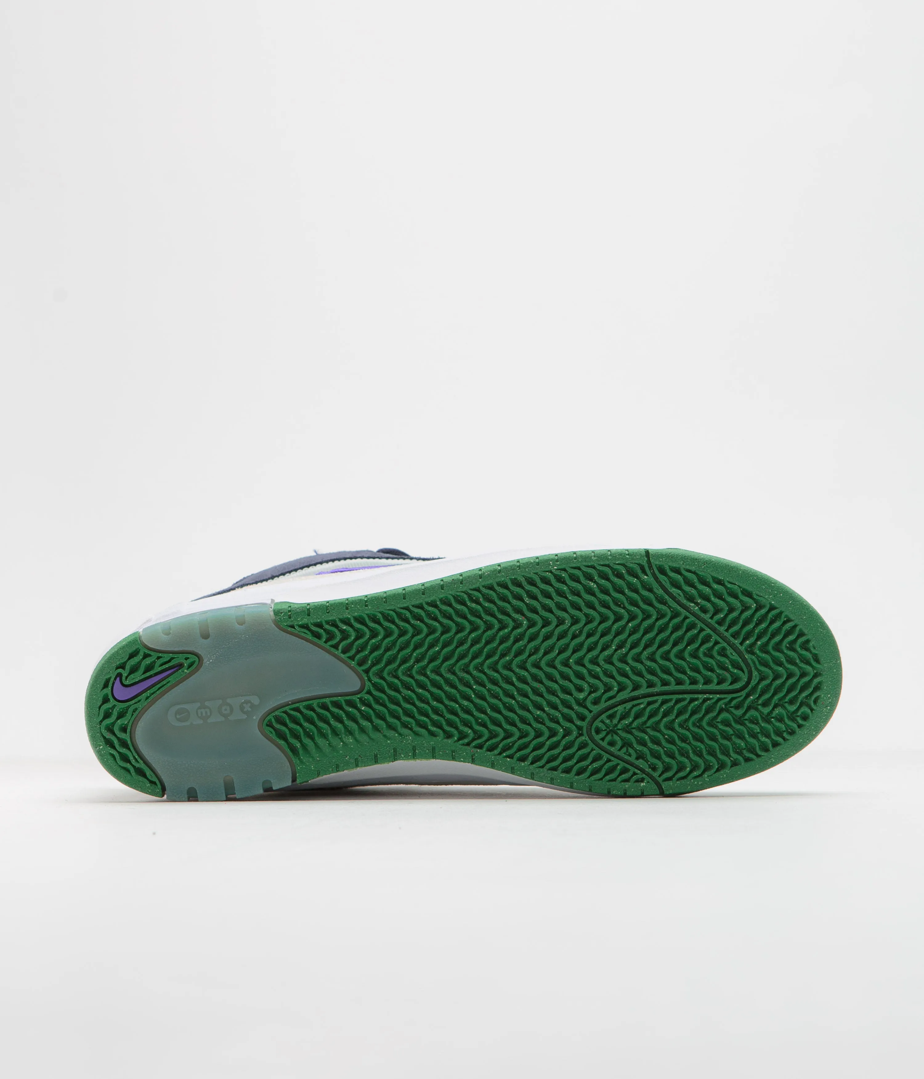 Nike SB Air Max Ishod Shoes - White / Persian Violet - Obsidian - Pine Green