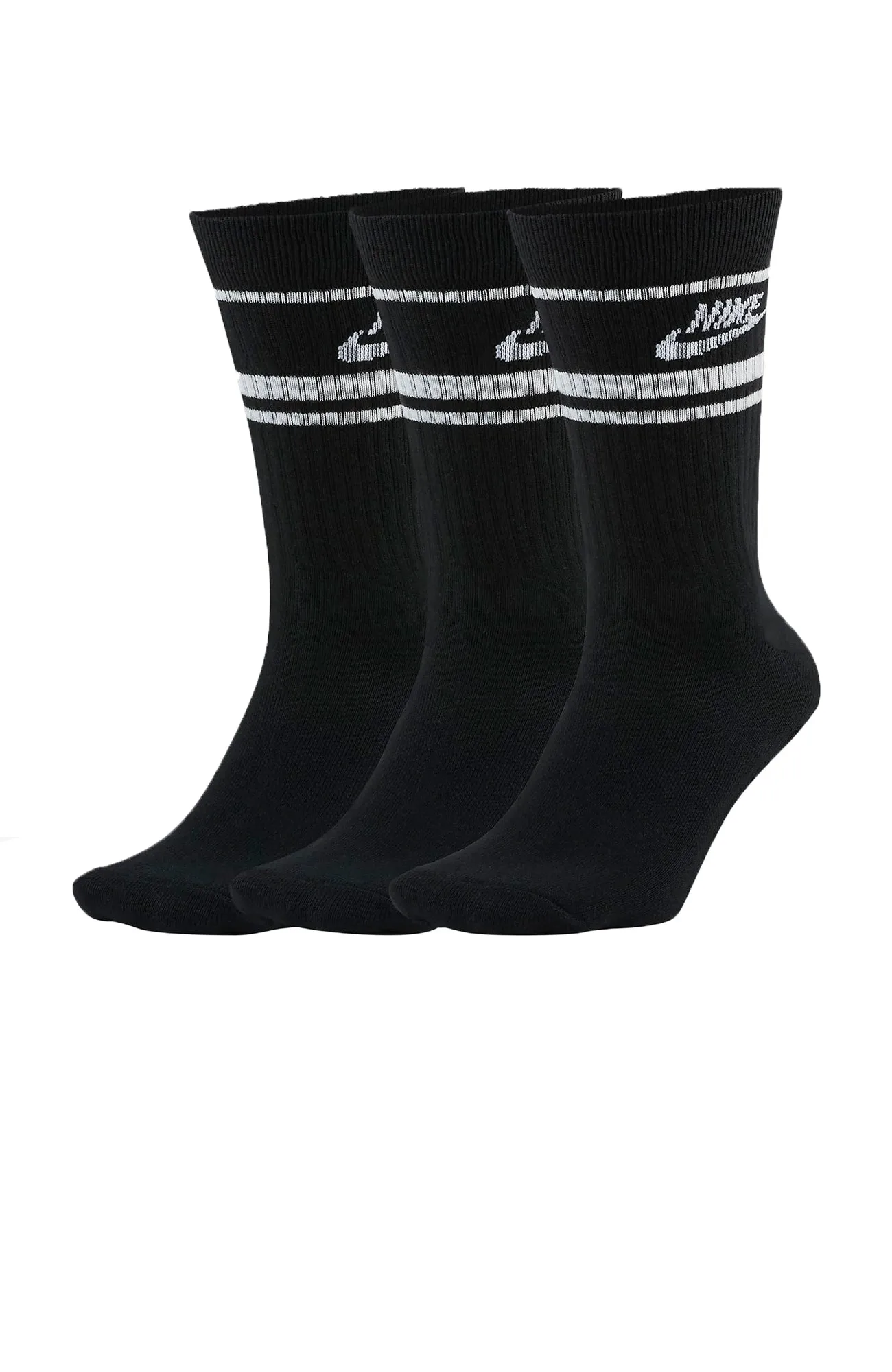 Nike Sportswear Essential Crew Socks 3 Pack Black