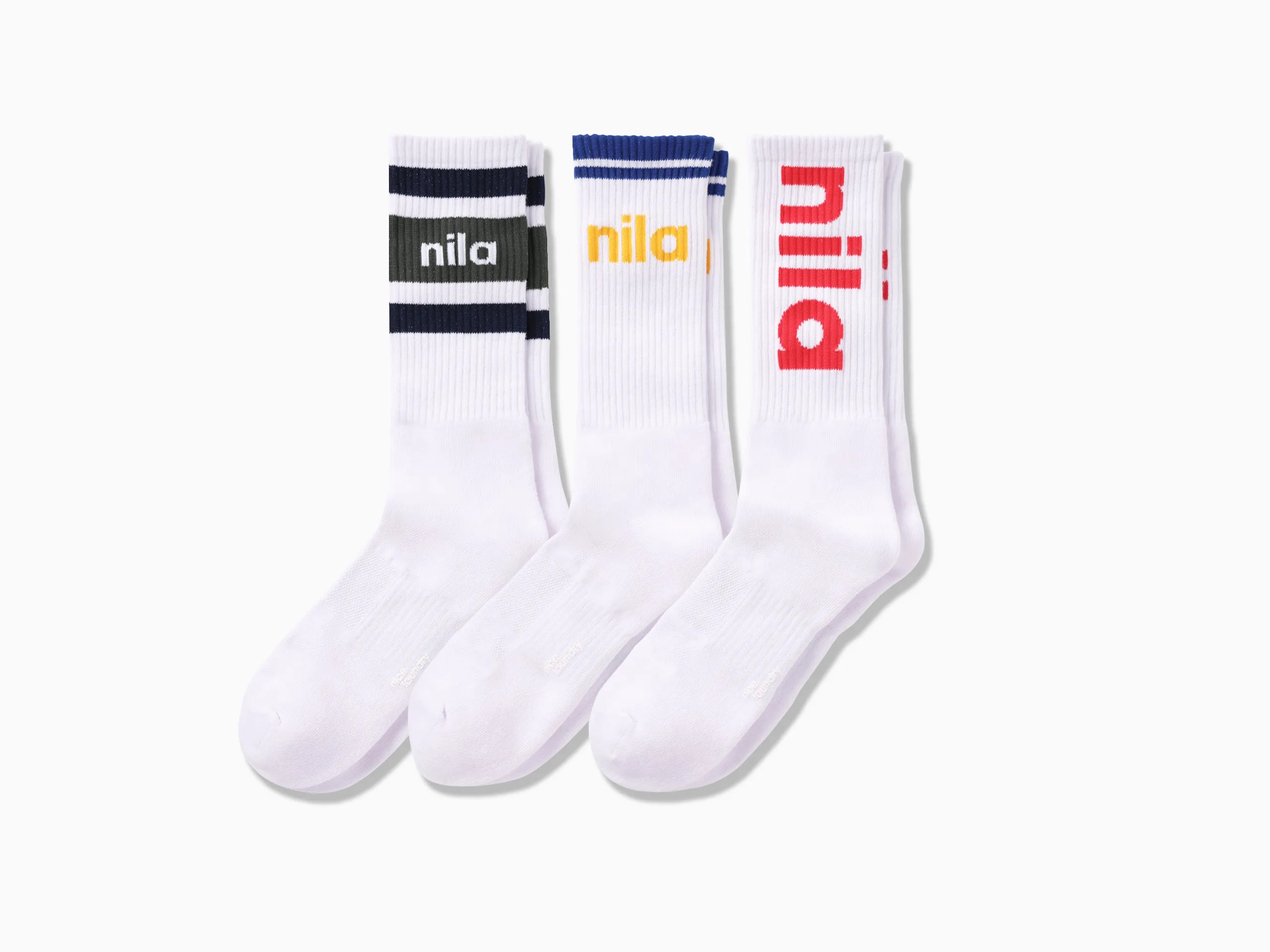 NILA Tech Varsity Crew ~ Variety 3 Pack