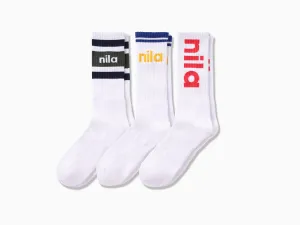 NILA Tech Varsity Crew ~ Variety 3 Pack