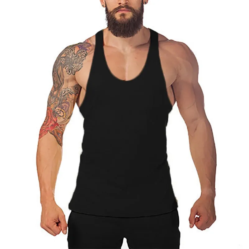 Nsqured "FlexFit Pro" Men's Fitness Cotton Tank Top