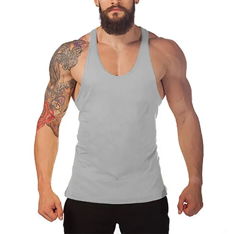 Nsqured "FlexFit Pro" Men's Fitness Cotton Tank Top
