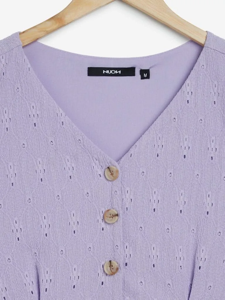 Nuon Lilac Cutout Design Preston Dress