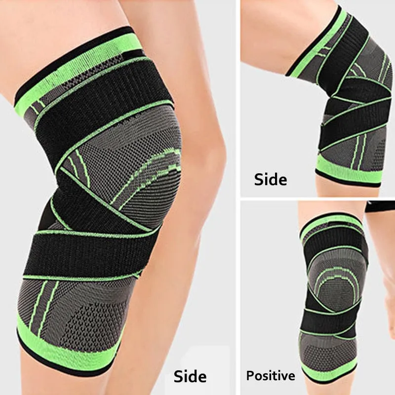 OCW 1 PC Short Knee Pads Support Gym Pressurized Elastic Compression Cross Braces