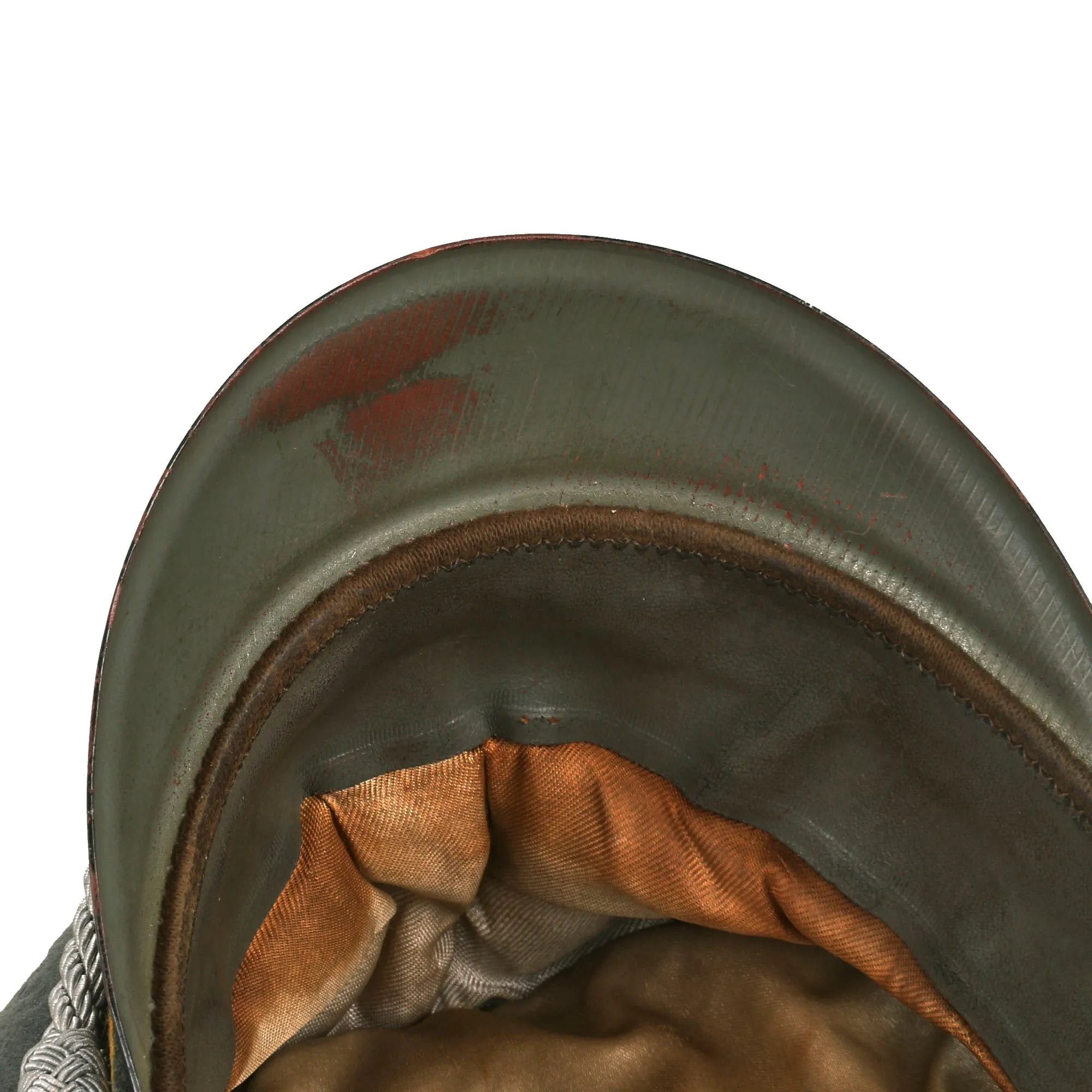 Original German WWII Named Heer Cavalry Officers Schirmmütze Visor Crush Cap by Karl Schrempf of Pforzheim